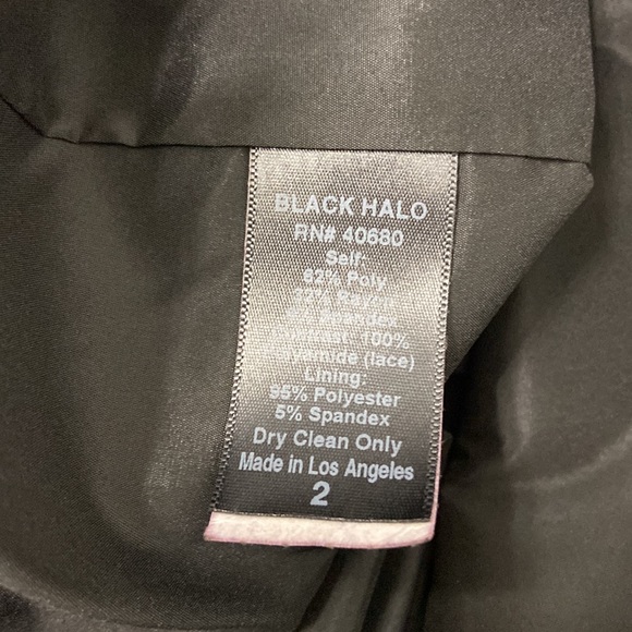 Black Halo 1 shoulder cocktail dress - Picture 11 of 11